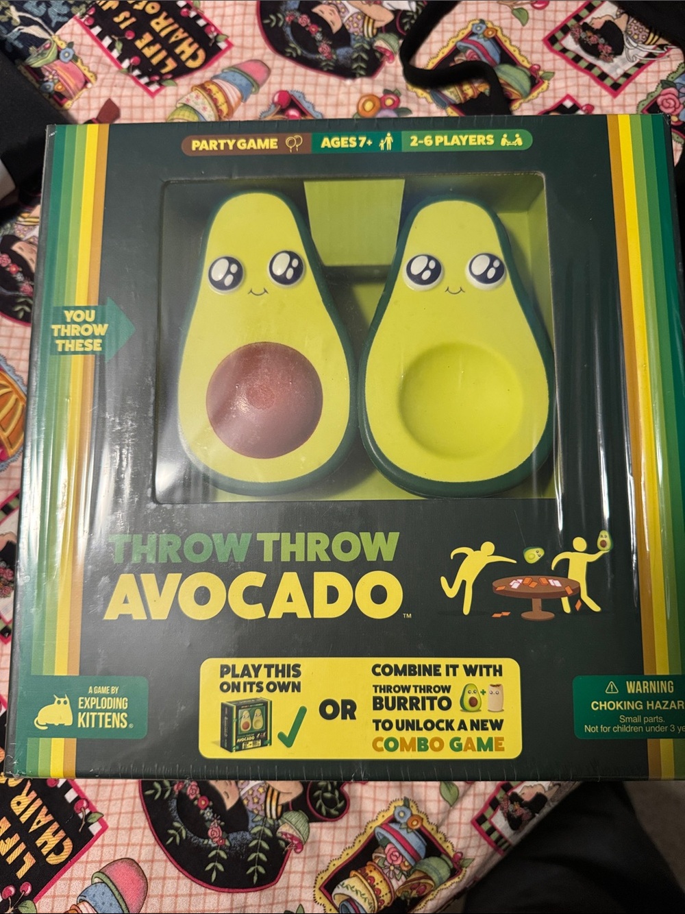 Throw Throw Avocado Party Game - Green Avocado Design